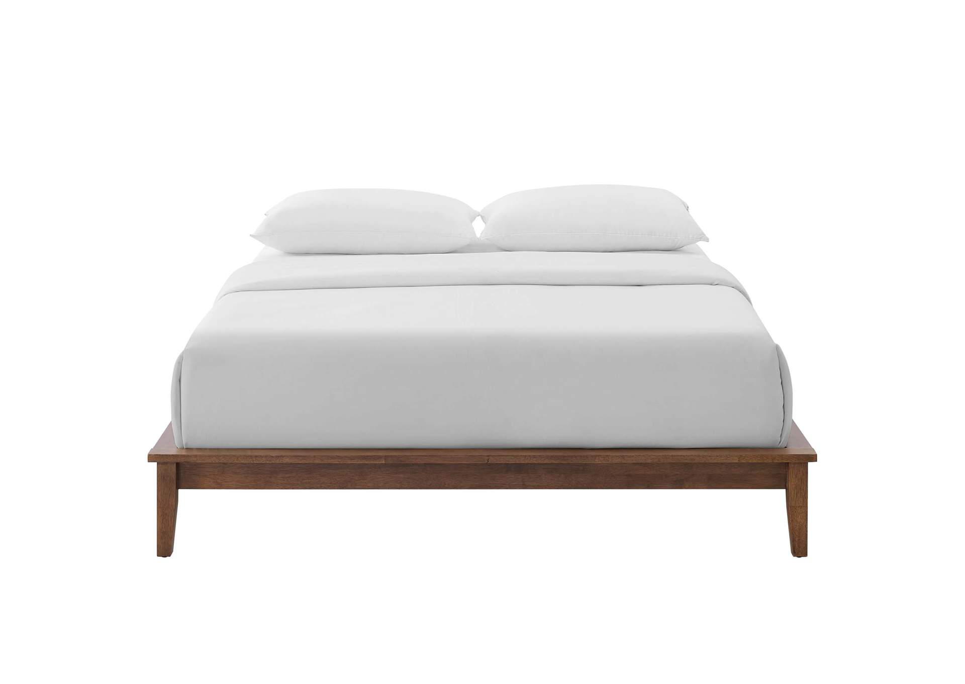 Walnut Lodge Full Wood Platform Bed Frame,Modway