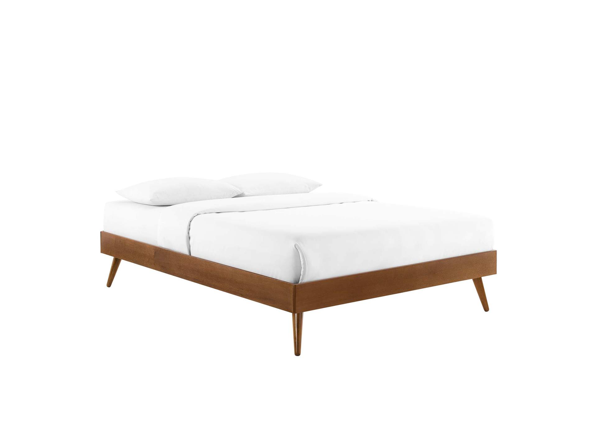 Walnut Margo Full Wood Platform Bed Frame,Modway