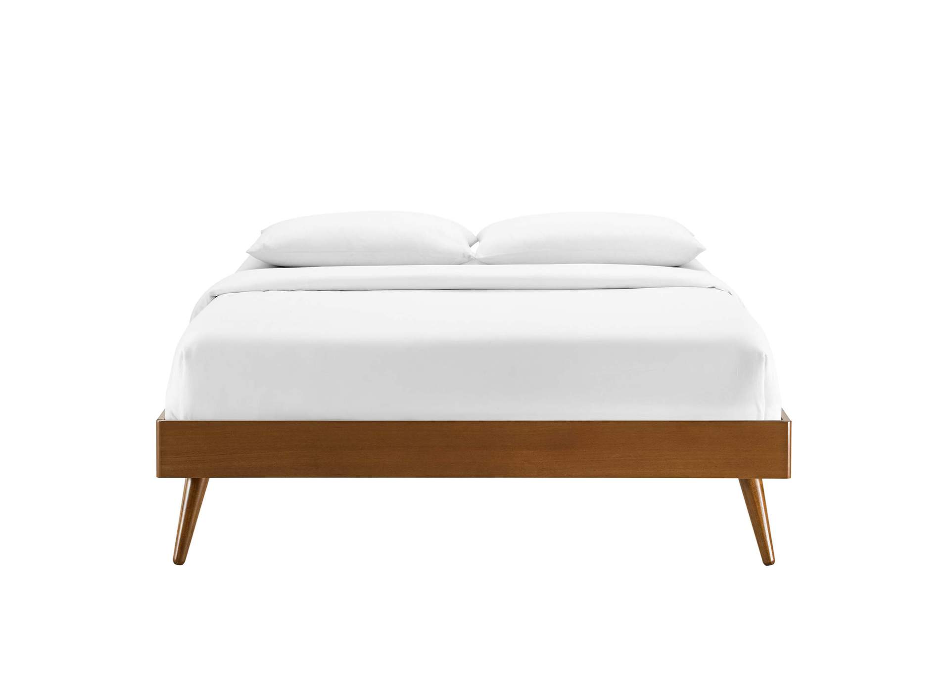 Walnut Margo Full Wood Platform Bed Frame,Modway