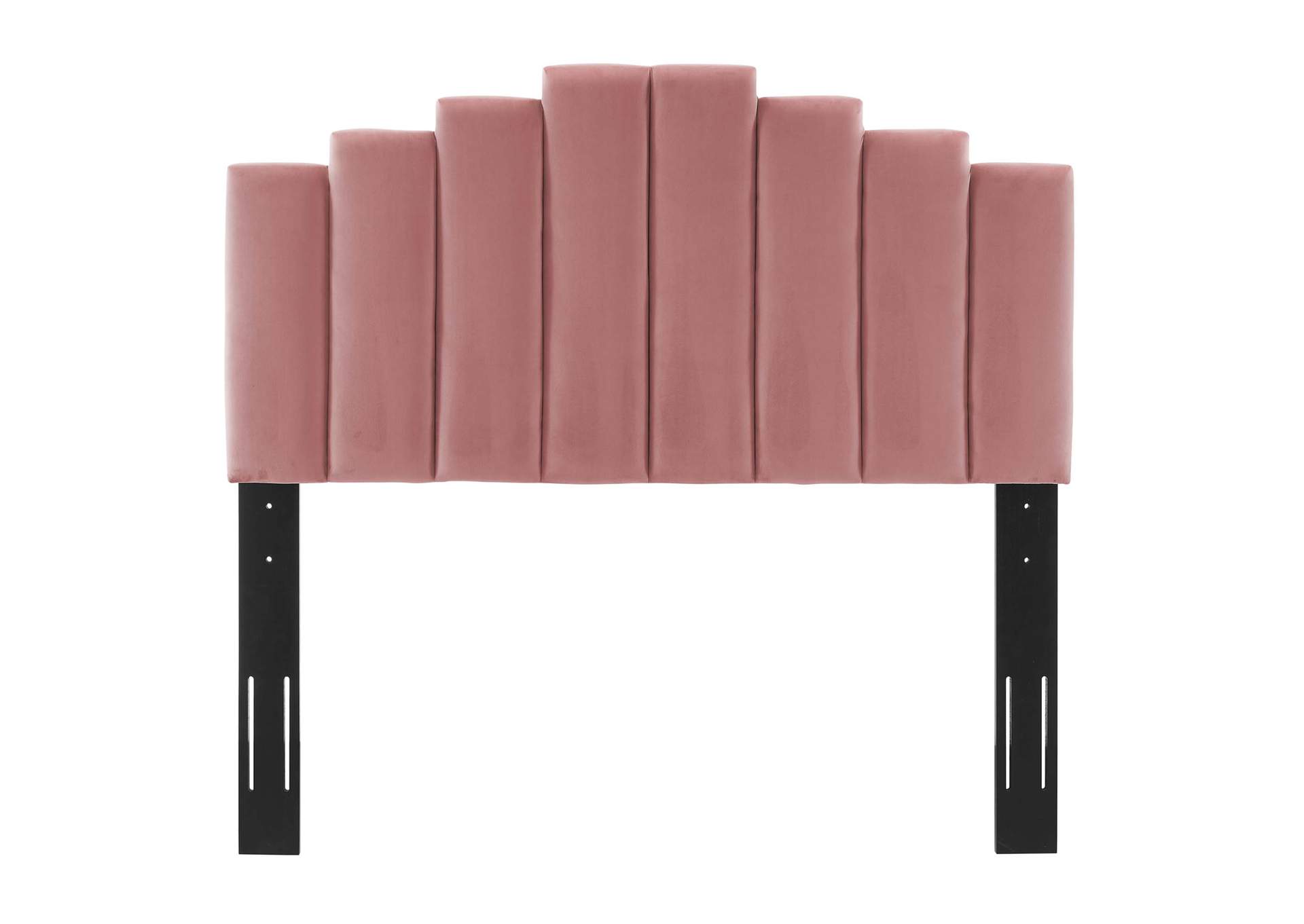 Dusty Rose Elise Full Performance Velvet Platform Bed,Modway