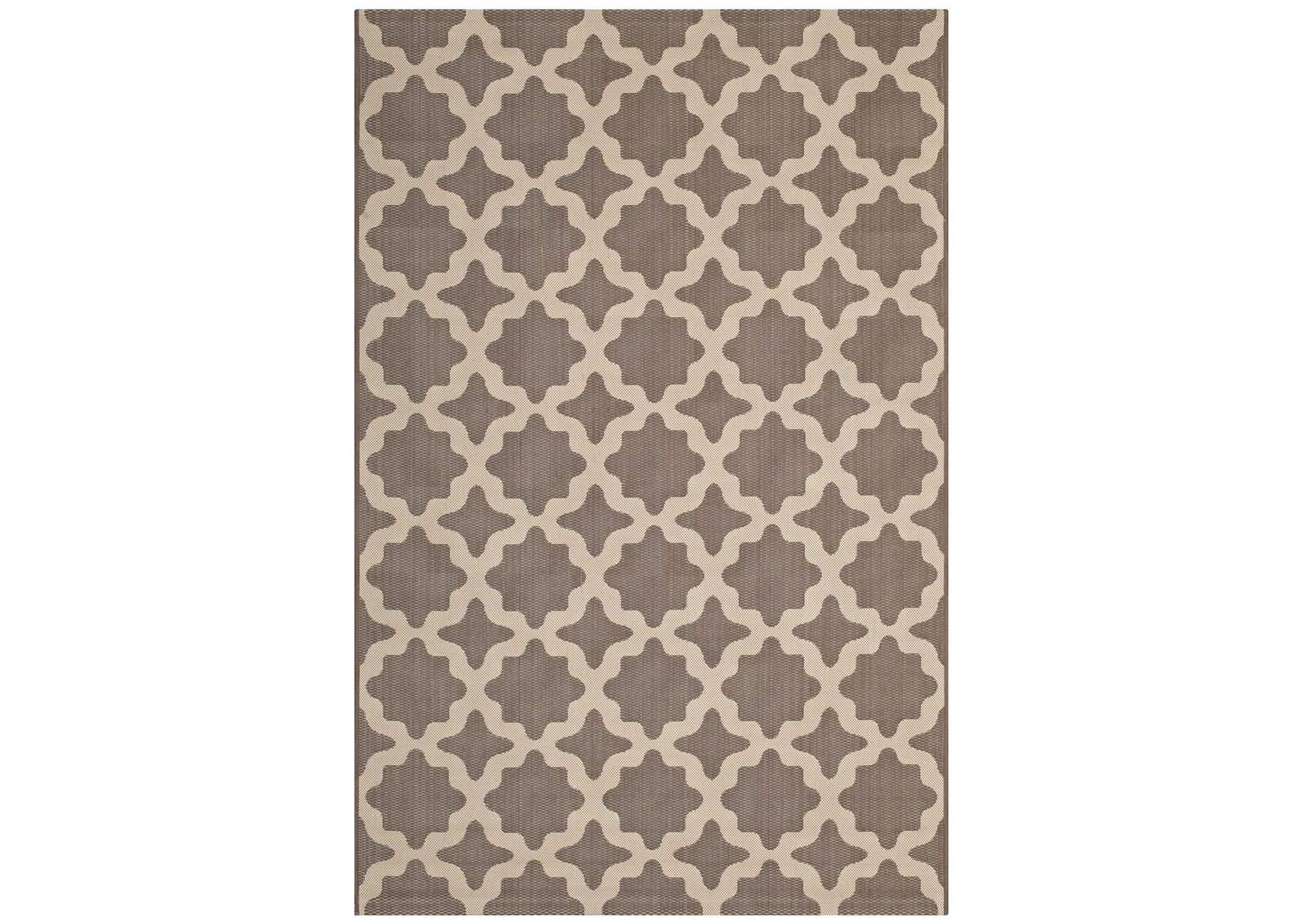 Cerelia Moroccan Trellis 9x12 Indoor and Outdoor Area Rug,Modway