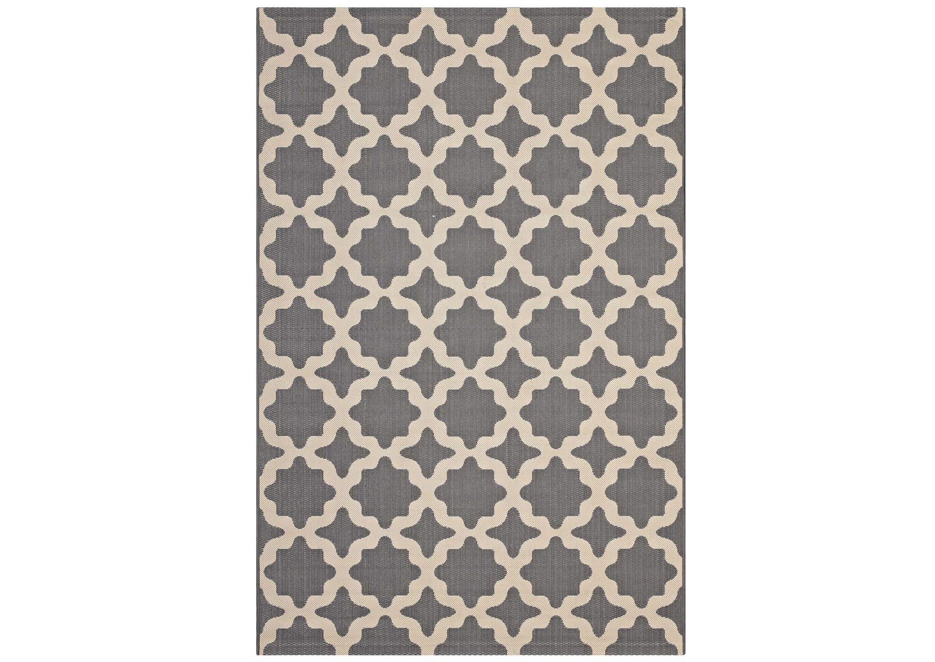 Cerelia Moroccan Trellis 4x6 Indoor and Outdoor Area Rug,Modway