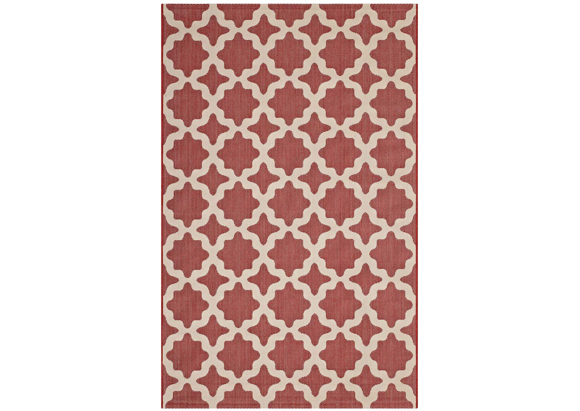 Cerelia Moroccan Trellis 4x6 Indoor and Outdoor Area Rug,Modway