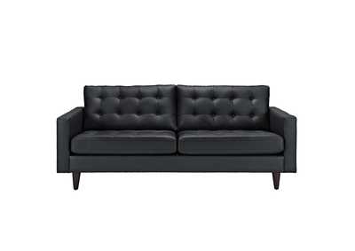Black Empress Bonded Leather Sofa