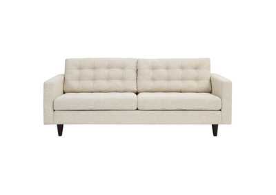 Beige Empress Upholstered Fabric Sofa