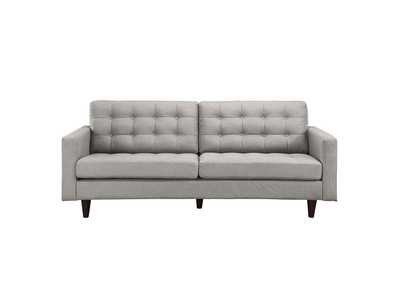 Light Gray Empress Upholstered Fabric Sofa