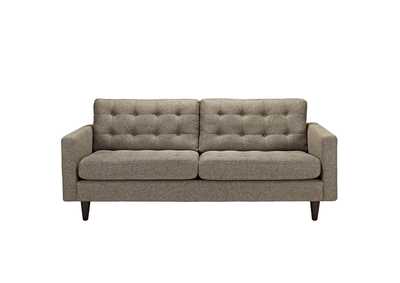 Oatmeal Empress Upholstered Fabric Sofa