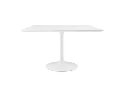 Image for White Lippa 47" Square Wood Top Dining Table