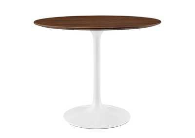 Walnut Lippa 36" Round Walnut Dining Table