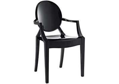 Black Casper Arm Dining Chair