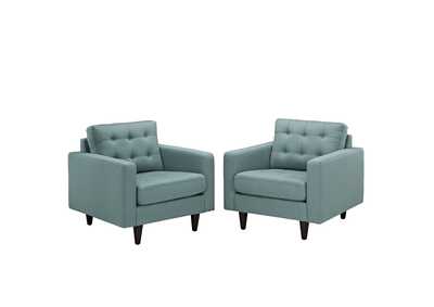 Image for Laguna Empress Arm Chair Upholstered Fabric [Set of 2]