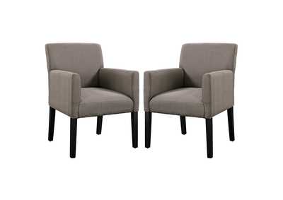 Image for Gray Chloe Arm Chair [Set of 2]