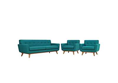 Image for Teal Engage Armchairs and Sofa [Set of 3]