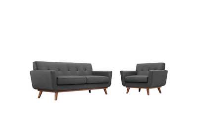 Image for Gray Engage Armchair and Loveseat [Set of 2]