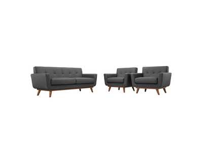 Image for Gray Engage Armchairs and Loveseat [Set of 3]