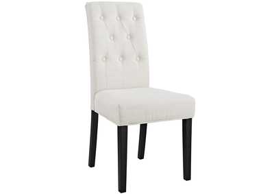 Image for Beige Confer Dining Fabric Side Chair