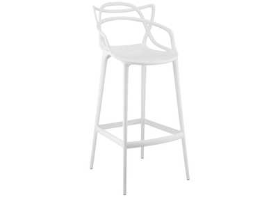 White Entangled Bar Stool