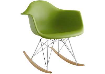Green Rocker Plastic Lounge Chair