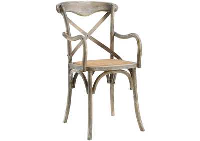 Image for Gray Gear Arm Dining Chair