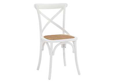 White Gear Dining Side Chair