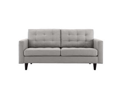 Image for Light Gray Empress Upholstered Fabric Loveseat