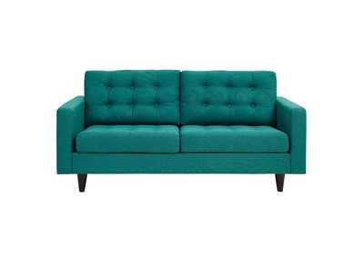 Image for Teal Empress Upholstered Fabric Loveseat