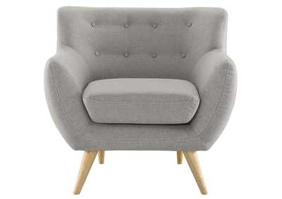 Image for Light Gray Remark Upholstered Fabric Arm Chair