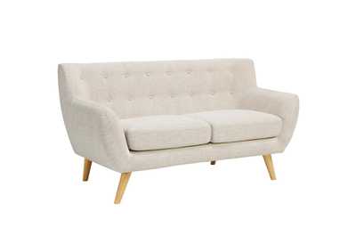 Image for Beige Remark Upholstered Fabric Loveseat