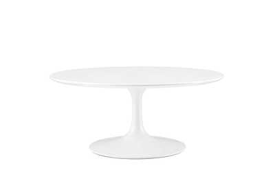 Image for White Lippa 36" Round Wood Coffee Table