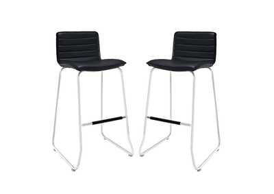 Image for Black Dive Bar Stool [Set of 2]