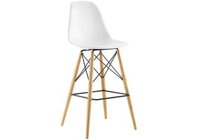 White Pyramid Bar Stool