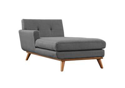 Image for Gray Engage Left-Facing Upholstered Fabric Chaise