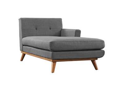 Image for Gray Engage Right-Facing Upholstered Fabric Chaise