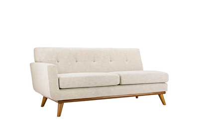 Image for Beige Engage Left-Arm Upholstered Fabric Loveseat