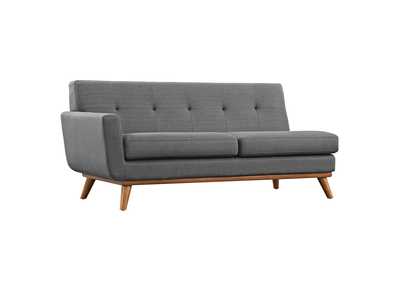 Image for Gray Engage Left-Arm Upholstered Fabric Loveseat