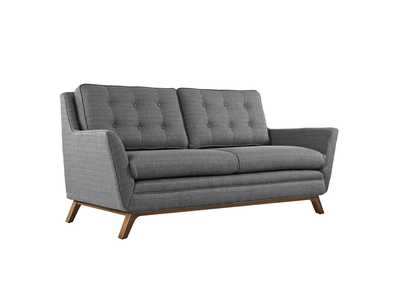 Image for Gray Beguile Upholstered Fabric Loveseat