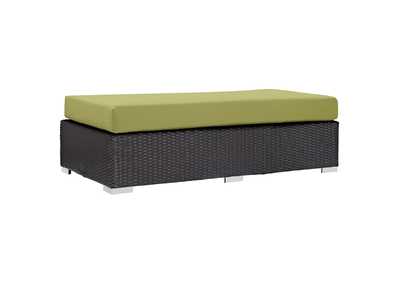 Image for Espresso Peridot Convene Outdoor Patio Fabric Rectangle Ottoman