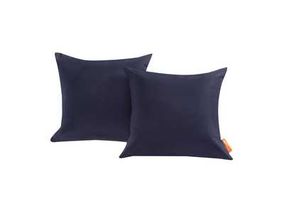 Navy Convene Two Piece Outdoor Patio Pillow Set