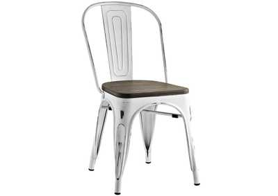 White Promenade Bamboo Side Chair