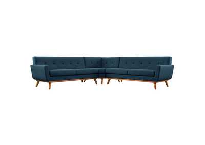 Image for Azure Engage L-Shaped Upholstered Fabric Sectional Sofa