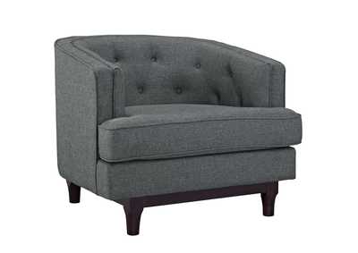 Image for Gray Coast Upholstered Fabric Arm Chair