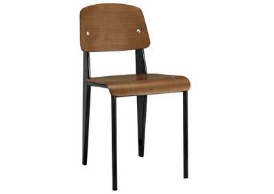 Image for Walnut Black Cabin Dining Side Chair