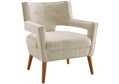 Image for Sand Sheer Upholstered Fabric Arm Chair