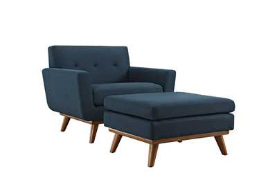 Image for Azure Engage 2 Piece Armchair and Ottoman