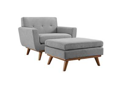 Image for Expectation Gray Engage 2 Piece Armchair and Ottoman