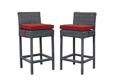 Canvas Red Summon 2 Piece Outdoor Patio Sunbrella