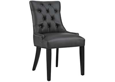 Image for Black Regent Tufted Faux Leather Dining Chair