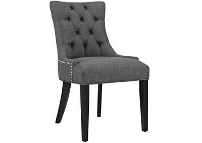 Gray Regent Tufted Fabric Dining Side Chair