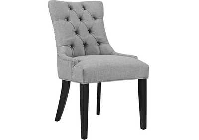 Light Gray Regent Tufted Fabric Dining Side Chair