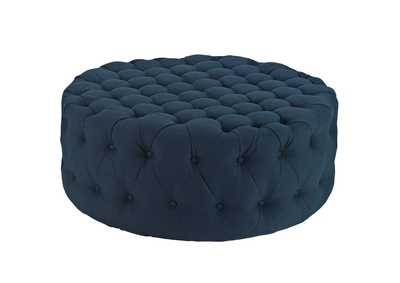 Image for Azure Amour Upholstered Fabric Ottoman